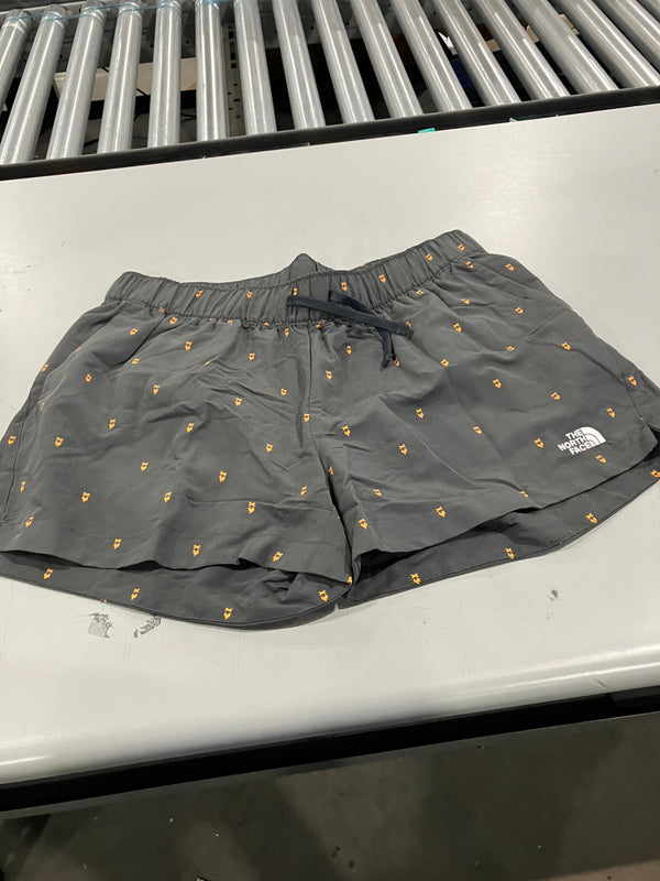 THE NORTH FACE WOMEN'S SHORTS - SIZE: WOMEN L - CAMPFIRE PRINT- GRAY - Like New