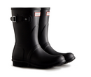 WFS1000RMA HUNTER Women's Original Short Rain Boot Black Matte 8 - Like New