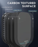 VINSGUIR PICKLEBALL PADDLE, CARBON FIBER SURFACE (CFS) HIGH GRIT - BLACK - Brand New