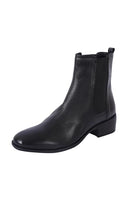 KENNETH COLE REACTION WOMEN'S SALT CHELSEA ANKLE BOOT - SIZE 5 - BLACK LEATHER - Like New