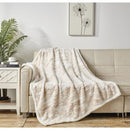 NOBLE HOUSE ALASKA FIELDS ULTRA WARM AND COZY 50" X 60" THROW - BEIGE - Like New