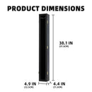 DISPLAYGIFTS PRO COLLECTOR'S BASEBALL BAT DISPLAY CASE FRAME W/ACRYLIC - BLACK - Like New