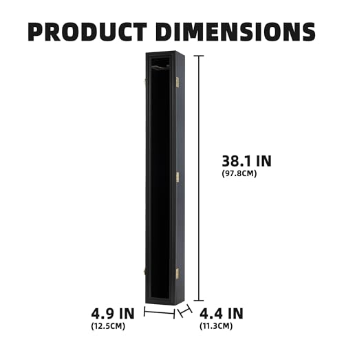 DISPLAYGIFTS PRO COLLECTOR'S BASEBALL BAT DISPLAY CASE FRAME W/ACRYLIC - BLACK - Like New