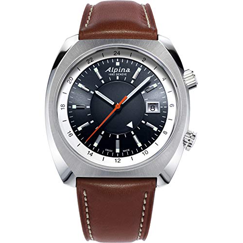 Alpina Startimer Pilot 1970s Heritage 3-Hand Swiss Automatic GMT Like New