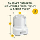 Cuisinart Ice Cream Maker Machine, 1.5 Quart Double Insulated Machine - RED - Like New