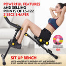 MAGIC BODY BUILDER 11 IN 1 5 SECS SHAPER ABDOMINAL EXERCISER - YELLOW - Like New