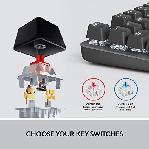 LOGITECH K845CH MECHANICAL ILLUMINATED KEYBOARD CHERRY BLUE SWITCHES - BLACK - Brand New