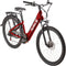 Hurley Pizza Bike 19" Electric Bike, 7-Speed 26" Wheel and Rear Rack - Chili Red Like New