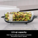 Ninja 2.5-QT CleanCrisp Glass Container with Storage lid, XSKSFNMED - Clear - Like New