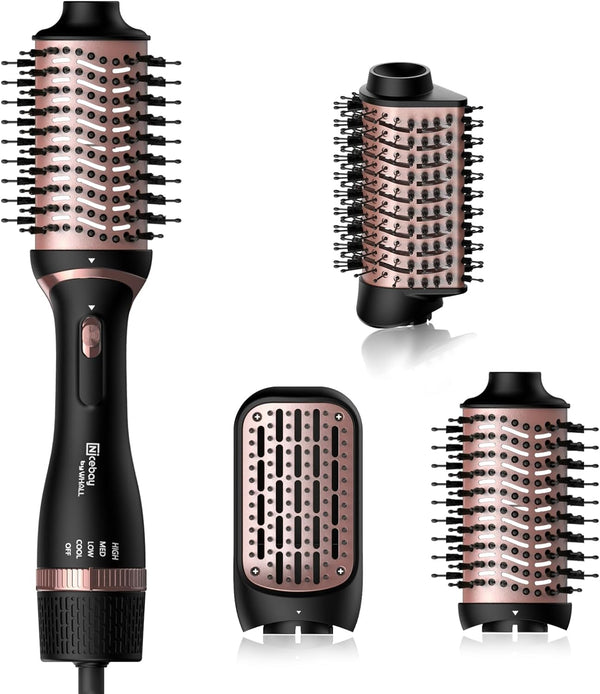 Nicebay Hair Dryer Brush HB-821 - Black/Rose Gold - Scratch & Dent