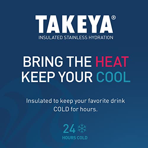 Takeya Actives Insulated Stainless Steel Water Bottle, 32 Ounce, Lavender Field - Brand New