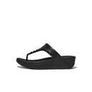 FITFLOP WOMENS LULU RUBBER-STUD SANDALS - SIZE: WOMEN 6.5 (AU/UK W4.5) - BLACK - Like New