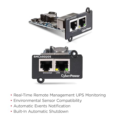 CYBERPOWER UPS & ATS PDU REMOTE MANAGEMENT CARD RMCARD205 - BLACK - Brand New