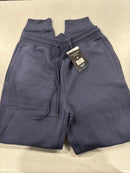 BLUE ICE FLEECE JOGGER SWEATPANTS ZIPPER POCKETS - SIZE: MEN S - NAVY - Brand New