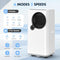 QXPZTK 16000 BTU 6-IN-1 COOLING DEHUMIDIFIER & FAN ULTRA QUIET - WHITE - Like New