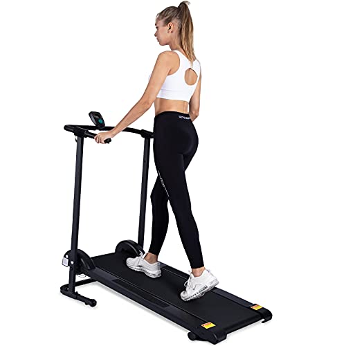 KOTIA MANUAL TREADMILL - SMALL FOLDABLE TREADMILL GHN213 - BLACK - Like New