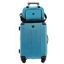 Travelers Club Chicago Hardside Expandable Spinner Luggage 5 Piece Set - Teal - Brand New