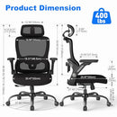 ZZH Ergonomic Office Chair High Back Home Desk Chair Adjustable Lumbar Support - Like New