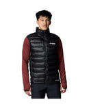WO8959 Columbia Men Arctic Crest Down Vest Black M - Brand New