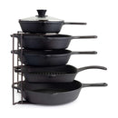 CUISINEL 12.2" HEAVY DUTY EXTRA LARGE 5 PAN & POT ORGANIZER 5 TIER RACK - BRONZE - Like New