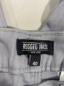 RUGGED TRAIL MEN'S CARGO 4-WAY STRETCH BELTED SHORTS - SIZE: MEN 40 - GRAY - Brand New