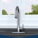 FLOW CHROME SINGLE HANDLE DECK-MOUNT PULL-DOWN KITCHEN FAUCET SPRAYER - CHROME - Like New