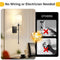 BOSCEOS 24.8" Battery Operated Wall Sconces Set, 2 Lights, 2 Bulbs L2018-1BK-BLK - Brand New