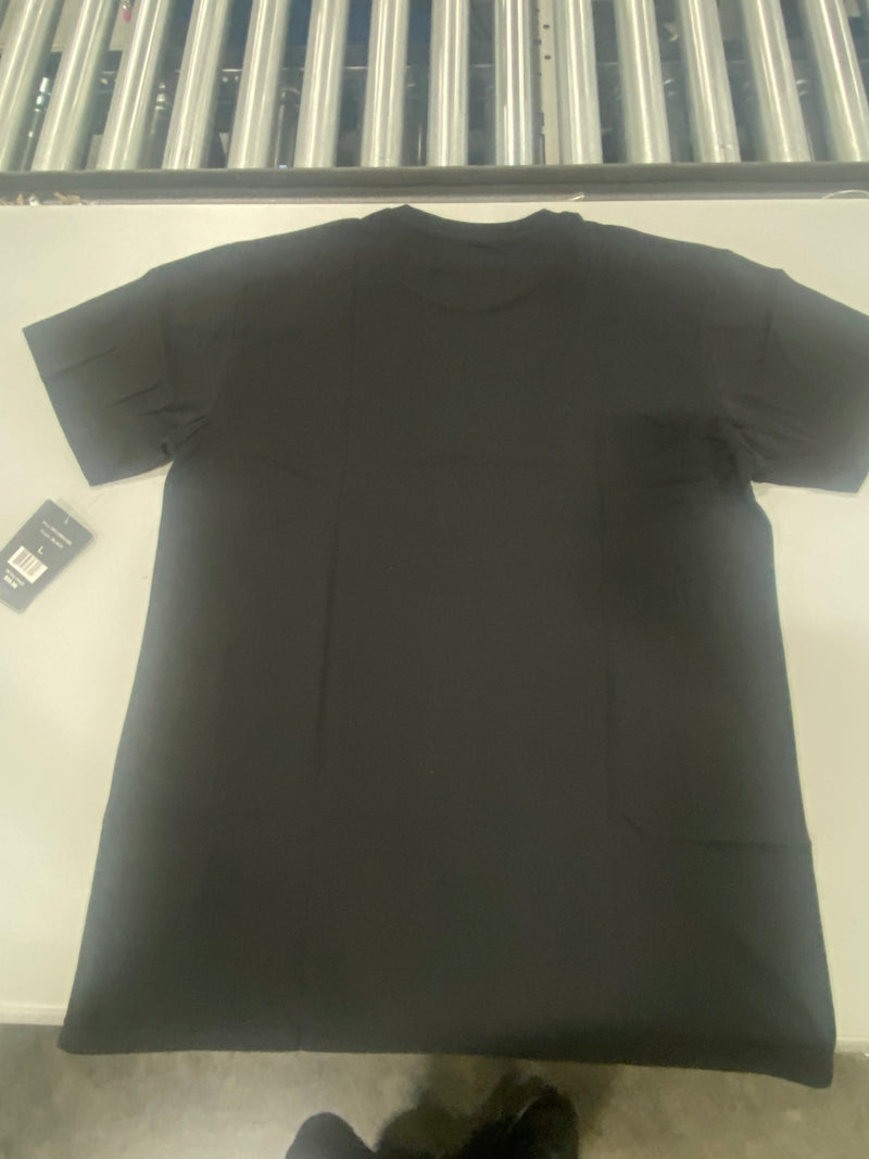 BLACK ICE PLAIN SHORT SLEEVES T-SHIRT, SIZE: MEN L - BLACK - Brand New