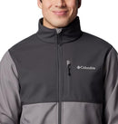 WM6044-024 COLUMBIA MEN'S ASCENDER SOFTSHELL JACKET CITY-GRAY SHARK SIZE S - Like New