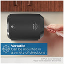 GEORGIA-PACIFIC PAPER TOWEL DISPENSER: CENTER PULL 7 3/4 IN PAPER TOWEL WD BLACK - Like New