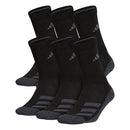 ADIDAS KIDS BOY/GIRL CUSHIONED CREW SOCKS (6FT) YOUTH 3Y-9 BLACK/NIGHT GRAY - Brand New