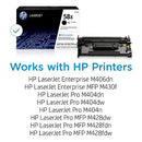 HP 58X Black High-yield Toner Cartridge Works with HP LaserJet Enterprise M406dn Like New