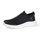 AEUA28682F25 Amazon Essentials Men's Lighweight Knit Sneakers Black/White 10 - Brand New