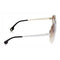 CARRERA METAL AVIATOR SUNGLASSES, WHITE GOLD FRAME BROWN GRADIENT LENSES, 66MM - Like New