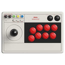 8bitdo Arcade Stick Switch/Windows Arcade Stick Support Wireless 80FE - Tan/Red - Like New