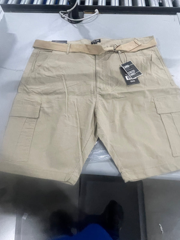 RUGGED TRAIL STRETCH FABRIC, CARGO SHORTS - SIZE: MEN 40 - KHAKI - Brand New