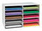 Pacon Classroom Keepers 12" x 18" Construction Paper Storage, 10-Slot, White - Like New