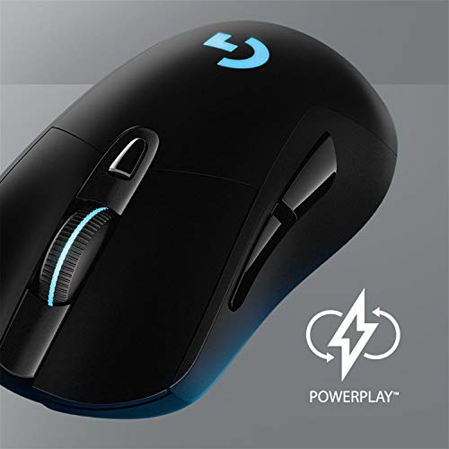 Logitech G703 Lightspeed Wireless Gaming Mouse Hero 25K Sensor 910-005638 Black Like New