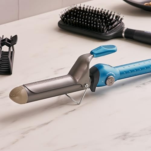 BABYLISSPRO NANO TITANIUM SPRING CURLING, WAND - 1.5 INCH - BNT150SNC - BLUE - Like New