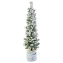 NATIONAL TREE COMPANY 4.5-FT. LED SNOWY METHOW PENCIL ARTIFICAL CHRISTMAS TREE - Like New