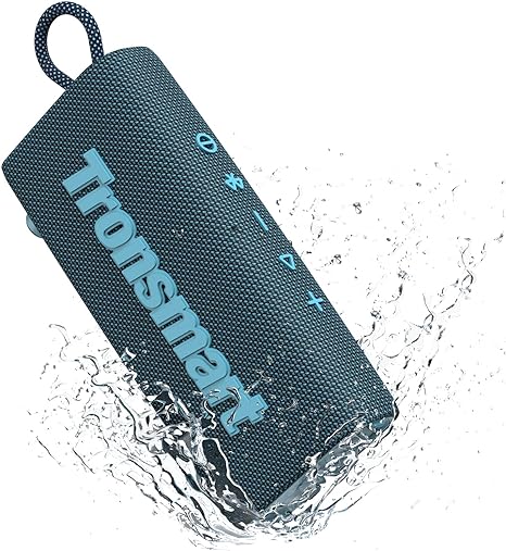 Tronsmart Trip Portable Bluetooth Speaker Wireless IPX7 Waterproof 10W - Blue Like New