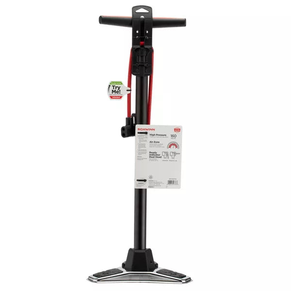 SCHWINN CYCLONE MAX FLOOR PUMP - GRAY - Like New