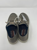 SKECHERS MEN'S RELAXED MEMORY FOAM SLIP-ON SHOES - SIZE: MEN 8 - GRAY & BROWN - Brand New