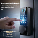 BIQUOLE KEYLESS ENTRY DOOR LOCK BIQUOLE SMART LOCK WITH APP FINGERPRINT - BLACK - Like New