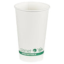 Planet+ 100% Compostable PLA Laminated Hot Cup, 16-Ounce, 1000-Count Case - Brand New