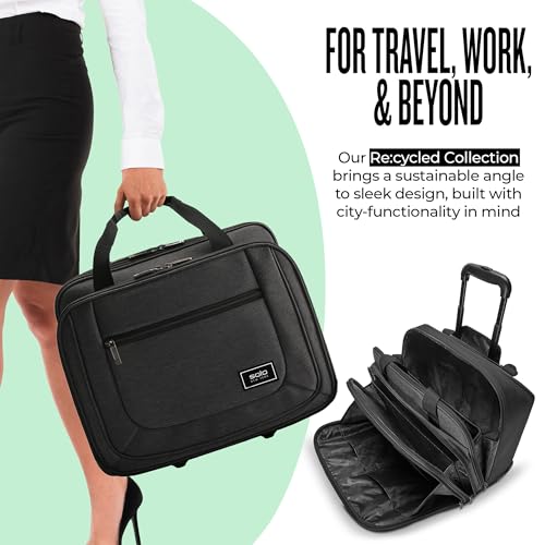 SOLO NEW YORK ROLLING CASE WITH WHEELS - BRYANT - GRAY - Brand New