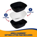 Arm & Hammer Large Sifting Litter Box Free Cat Tray Microban Large 2 Pack - Brand New