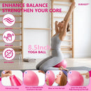 BJBXGDT PILATES RING CIRCLE SET 18 PCS EXERCISE EQUIPMENT - PINK - Like New