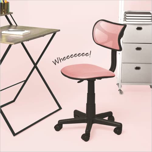 URBAN LIFESTYLE SWIVEL MESH DESK CHAIR 21D X 21W X 34H IN WK657587 - BLUSH - Like New