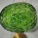 GENERIC GLASS TOUCH BEDSIDE TABLE LAMP - GREEN - Like New
